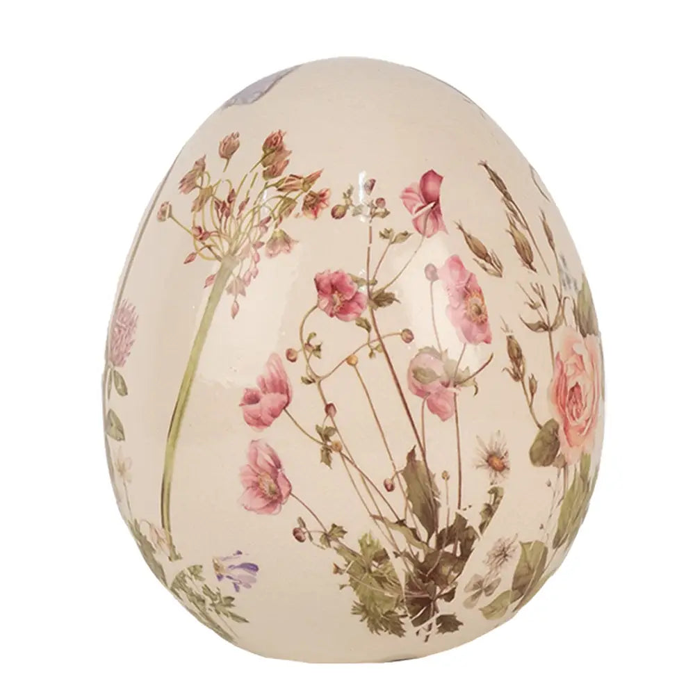 Dekoregg Ø 14 x 16 cm – Beige/Rosa Keramikk