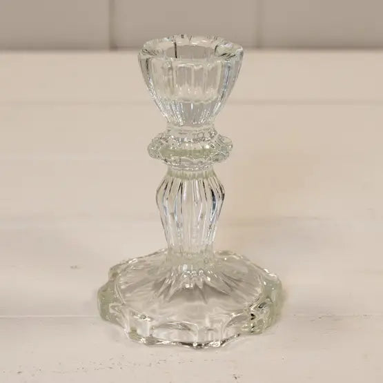 Klar Lysestake i Glass