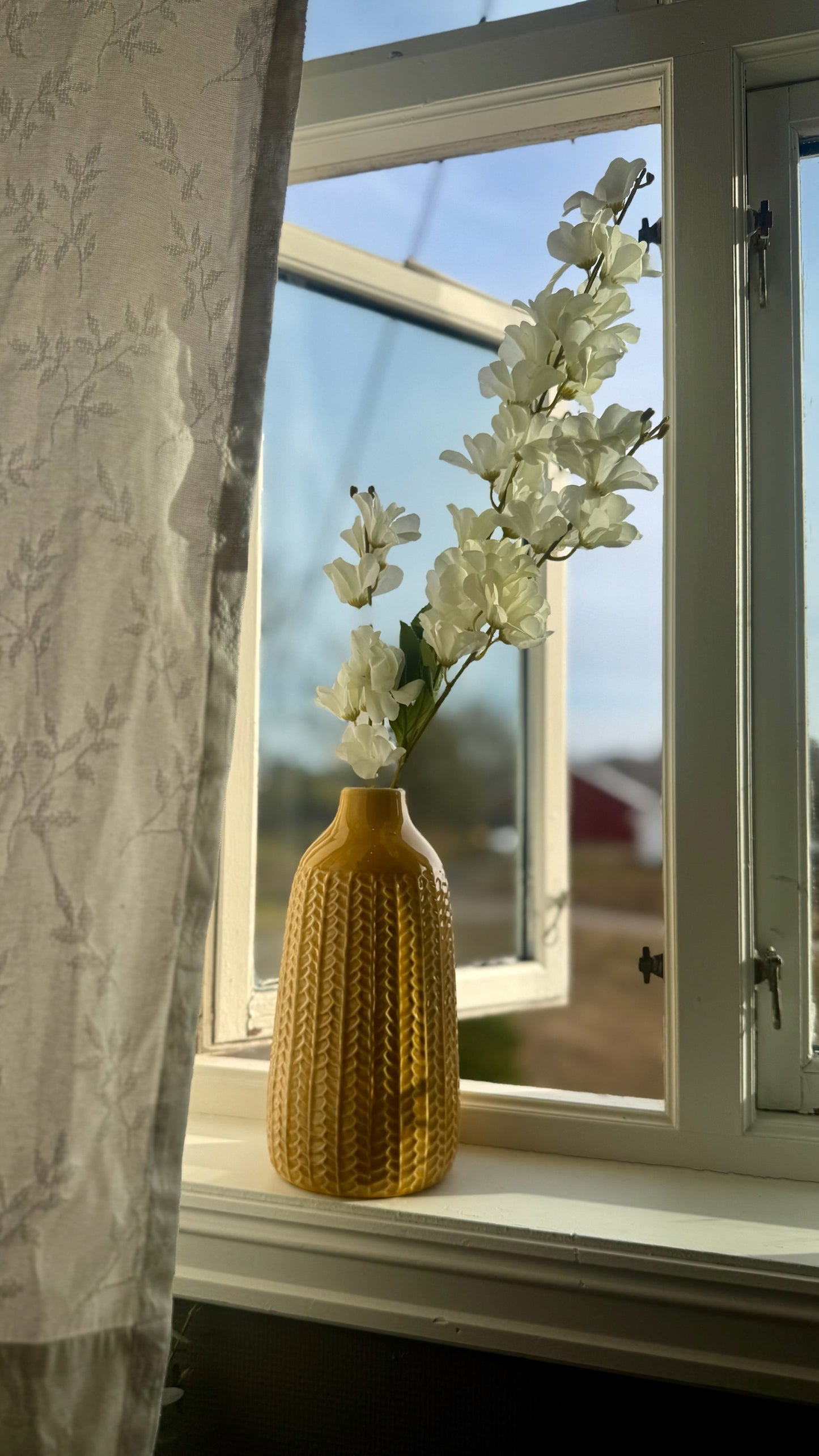 Gul Keramikkvase