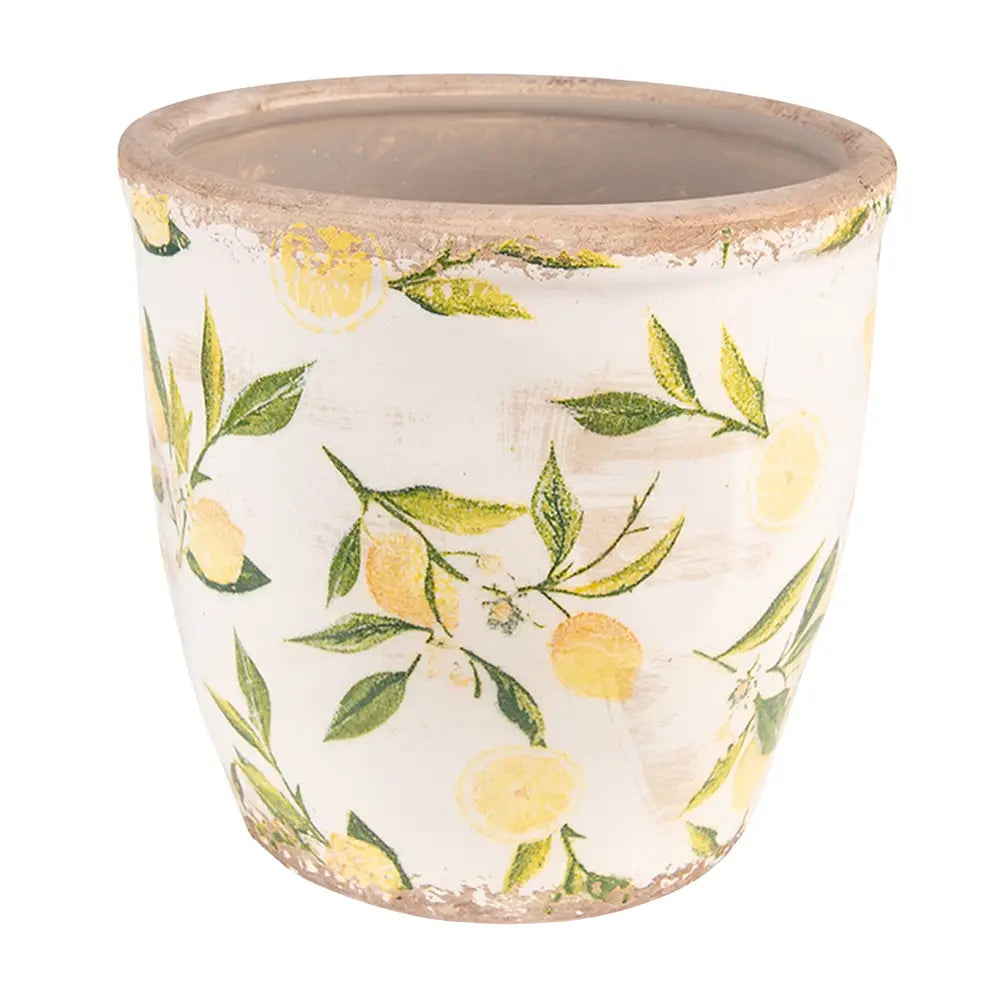 Blomsterpotte Sitroner 17 x 17 x 16 cm