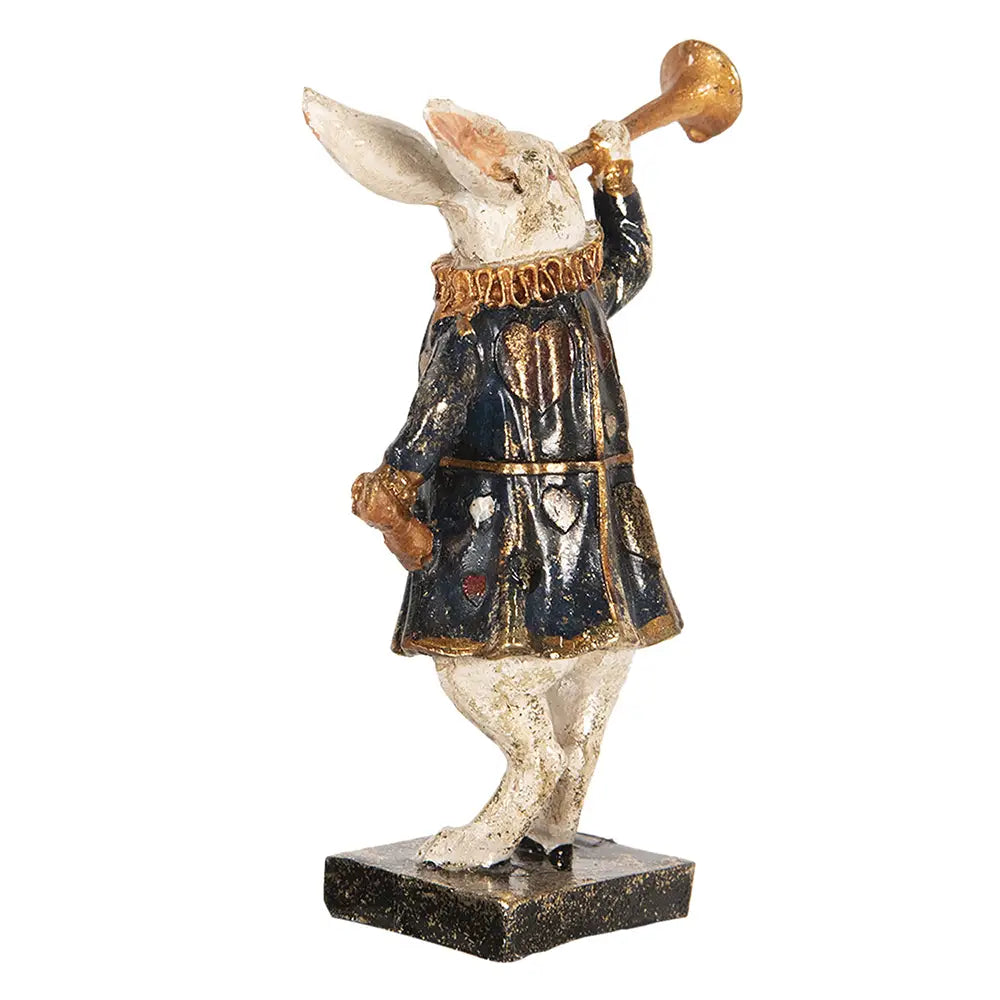 Kaninfigur 12 cm – Sort/Hvit