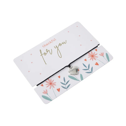 Armbånd med hjerteanheng – «Thankful For You»
