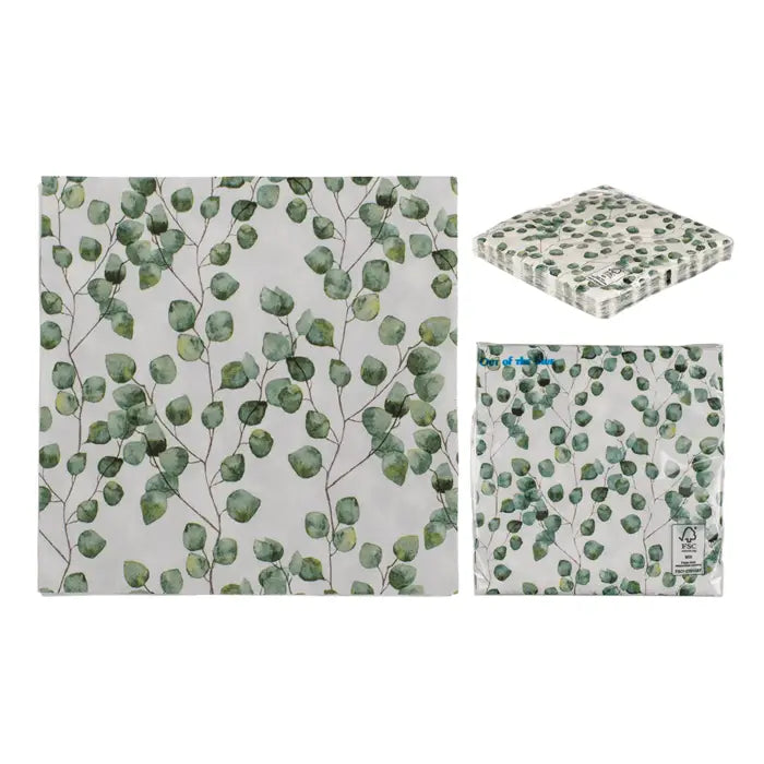 Papirservietter – Eucalyptus (20 stk)