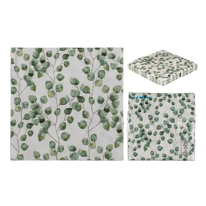 Papirservietter – Eucalyptus (20 stk)