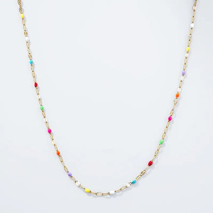 Fargerikt Halskjede