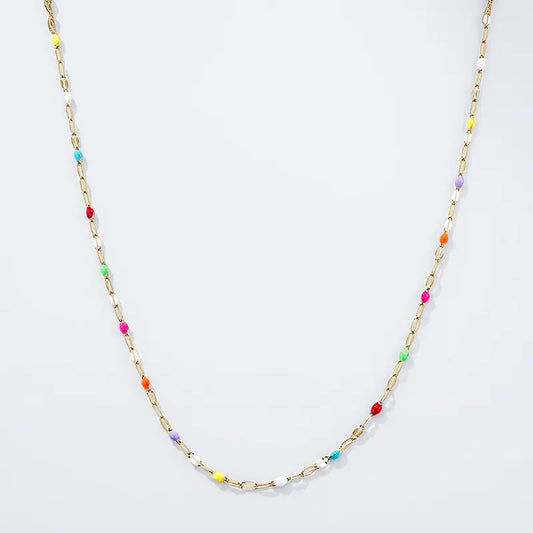 Fargerikt Halskjede
