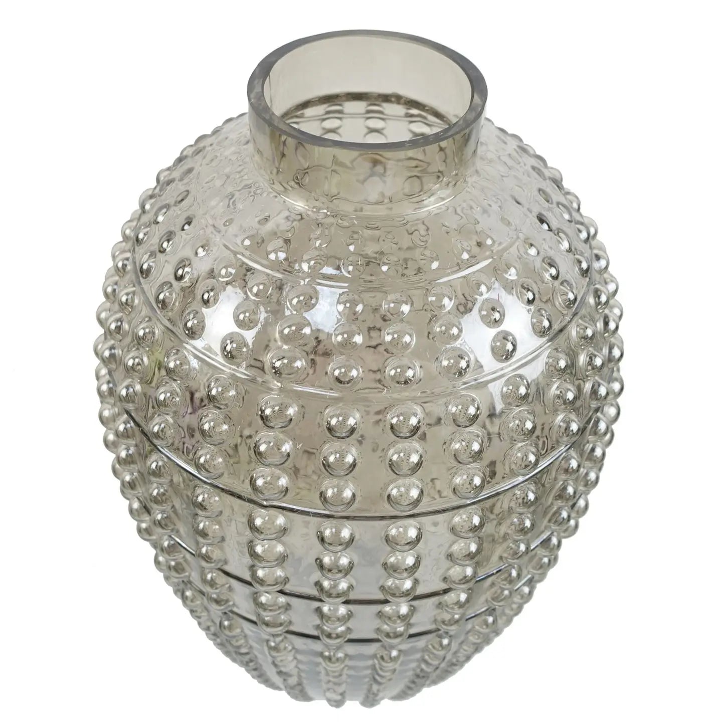 Glassvase Bubble – Røykgrå – 35 cm