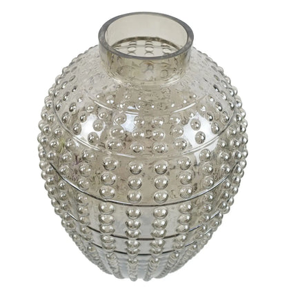 Glassvase Bubble – Røykgrå – 35 cm