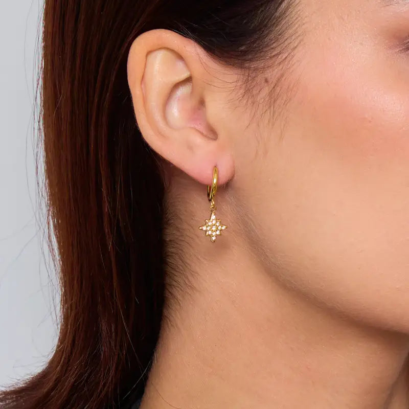 Elegante og glitrende øredobber