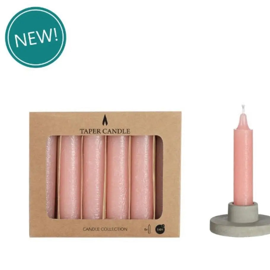 Kronelys – H11 cm, sett med 6 (med liten sløyfe)