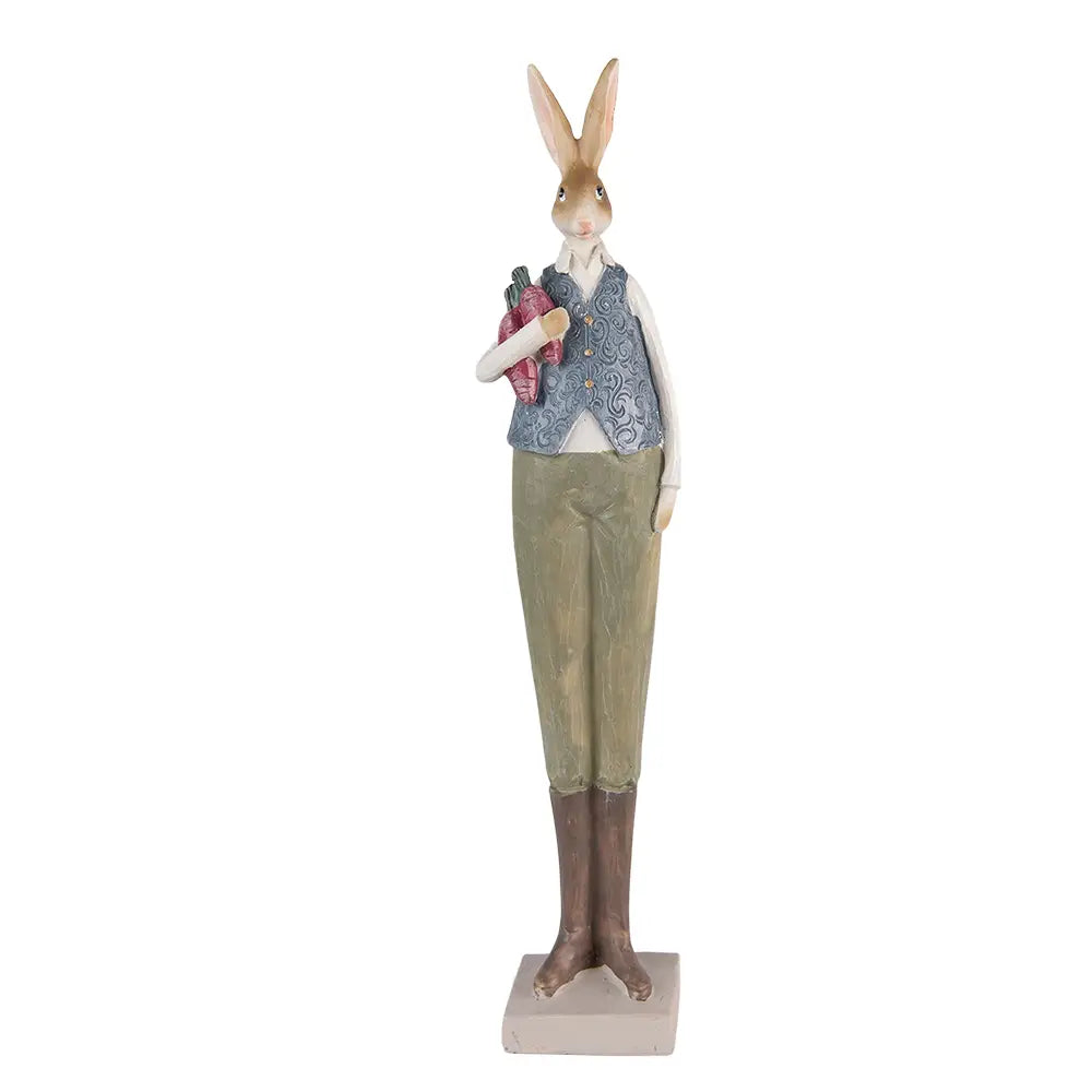 Kaninfigur 36 cm – Blå/Grønn