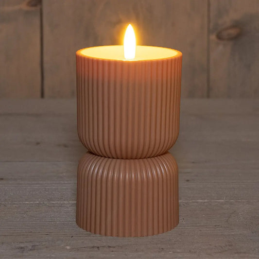 LED Utelys med 3D-Flamme – Terra – 15 cm