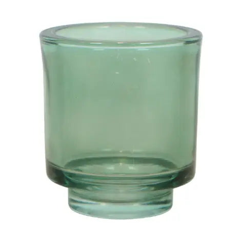 Grønn Telysholder i Glass