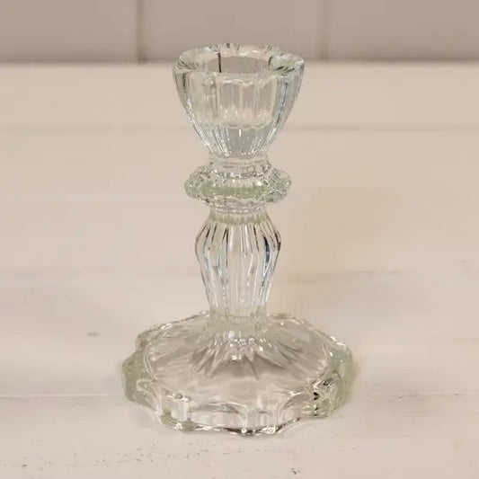 Klar Lysestake i Glass