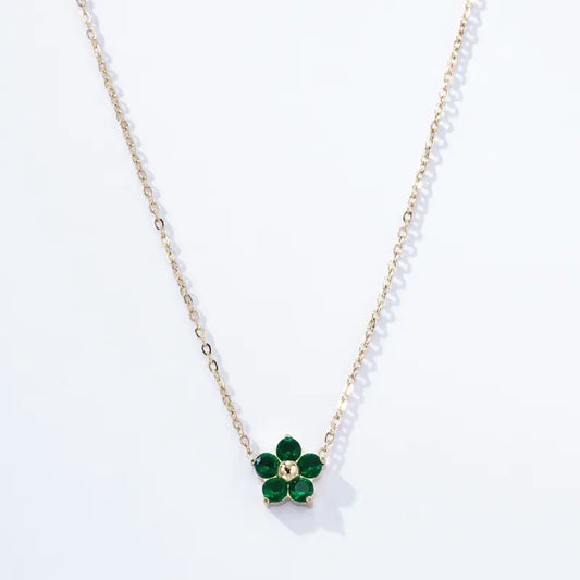 Halskjede med Blomsteranheng