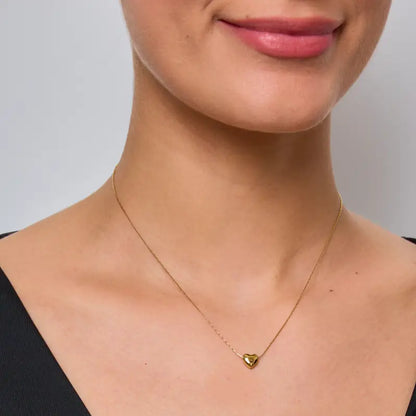 Halskjede med Rustfritt Stål Hjerte