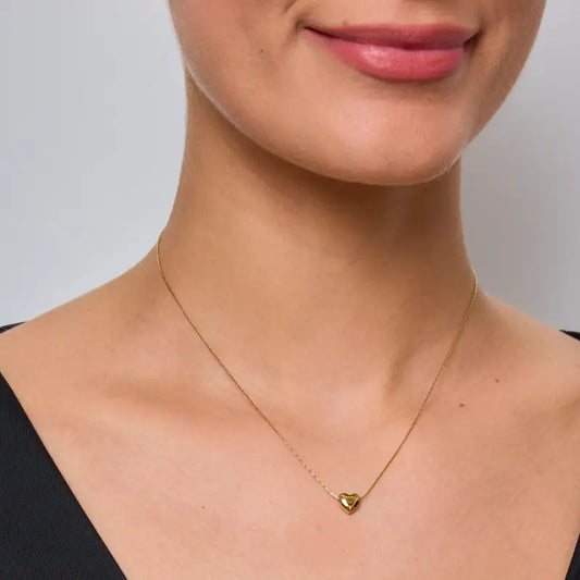 Halskjede med Rustfritt Stål Hjerte