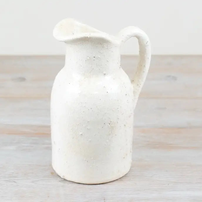 Håndlaget dekorativ vase i varme jordtoner – 23 cm