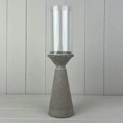 Lysestake med glasskuppel H20,5 cm