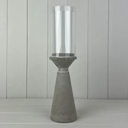 Lysestake med glasskuppel H20,5 cm