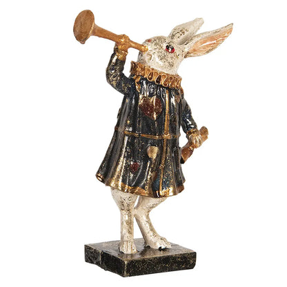 Kaninfigur 12 cm – Sort/Hvit