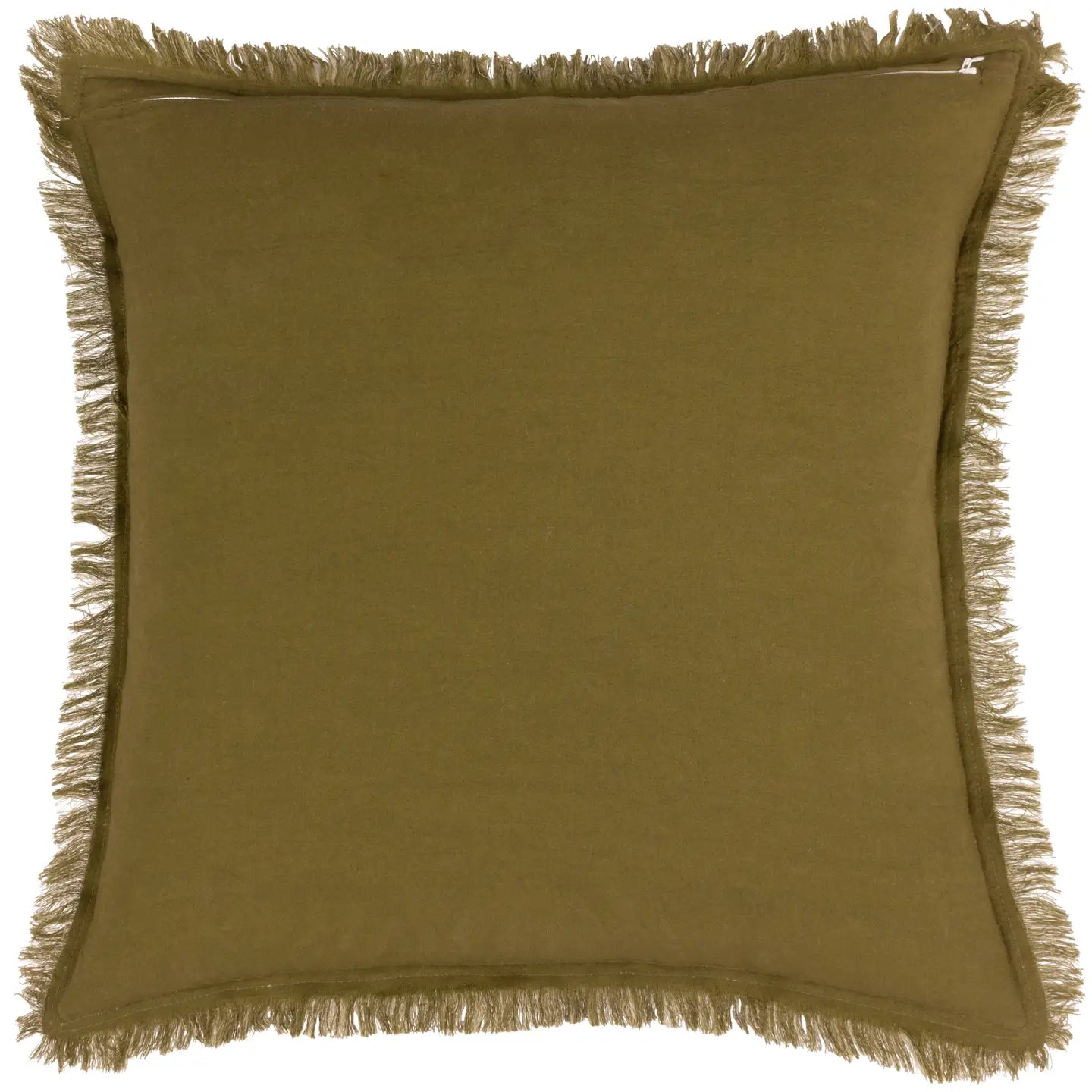 Jaye pyntepute i bomullsfløyel med frynsekant – 45 x 45 cm