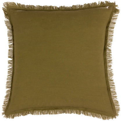Jaye pyntepute i bomullsfløyel med frynsekant – 45 x 45 cm