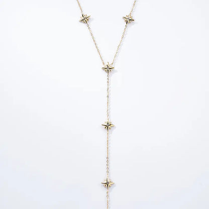 Langt Halskjede med Stjerner