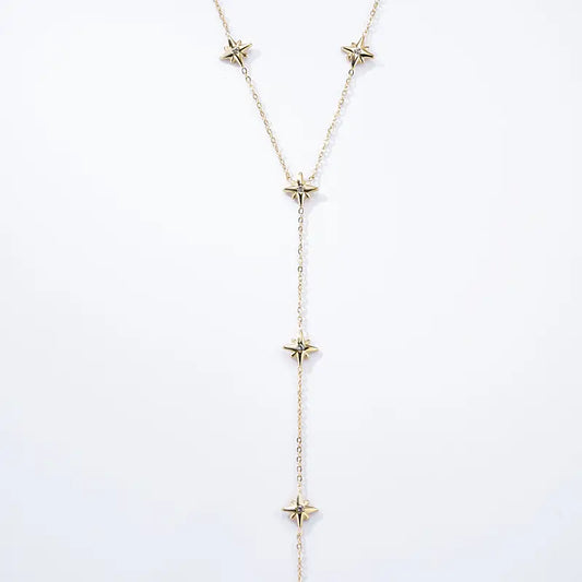 Langt Halskjede med Stjerner