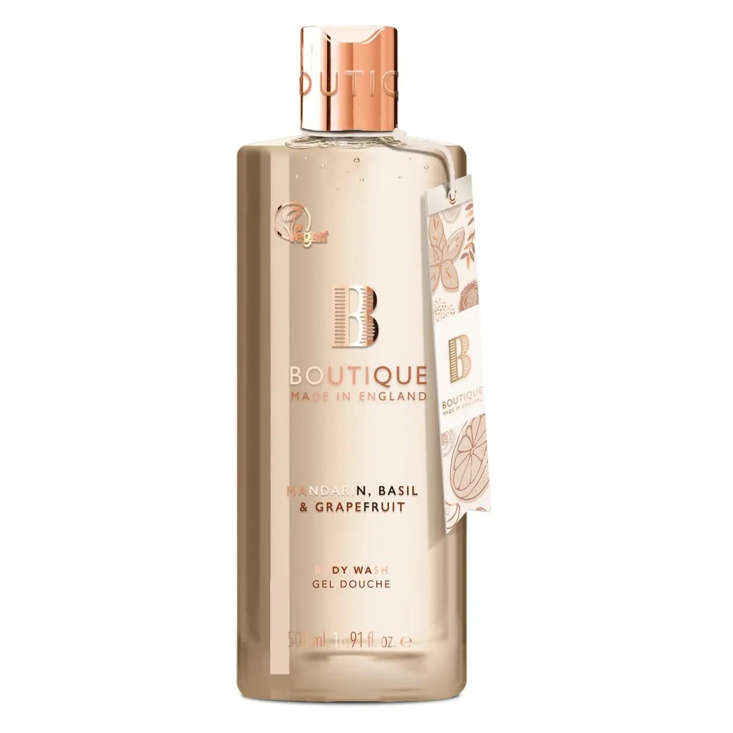 Bade- & dusjgelé – Mandarin, Basilikum & Grapefrukt