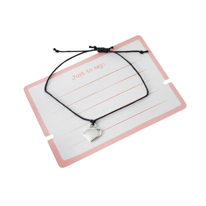 Armbånd med hjerteanheng – «Thankful For You»
