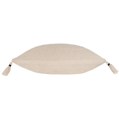 Caliche pyntepute med vevd mønster og dusker – 40 x 60 cm