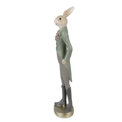 Kaninfigur 20 cm – Beige/Grønn